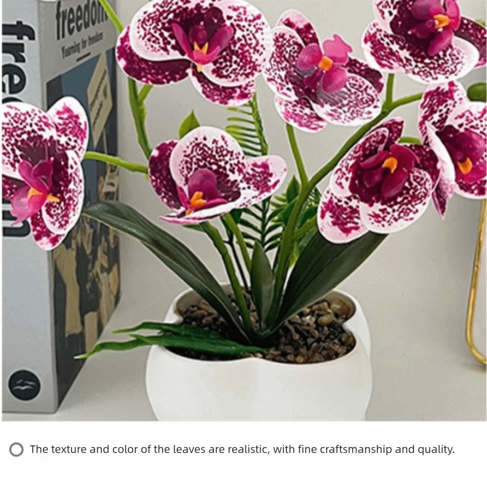 Orchid Phalaenopsis - Multi-Bloom Simulated Butterfly Orchid DIY Faux