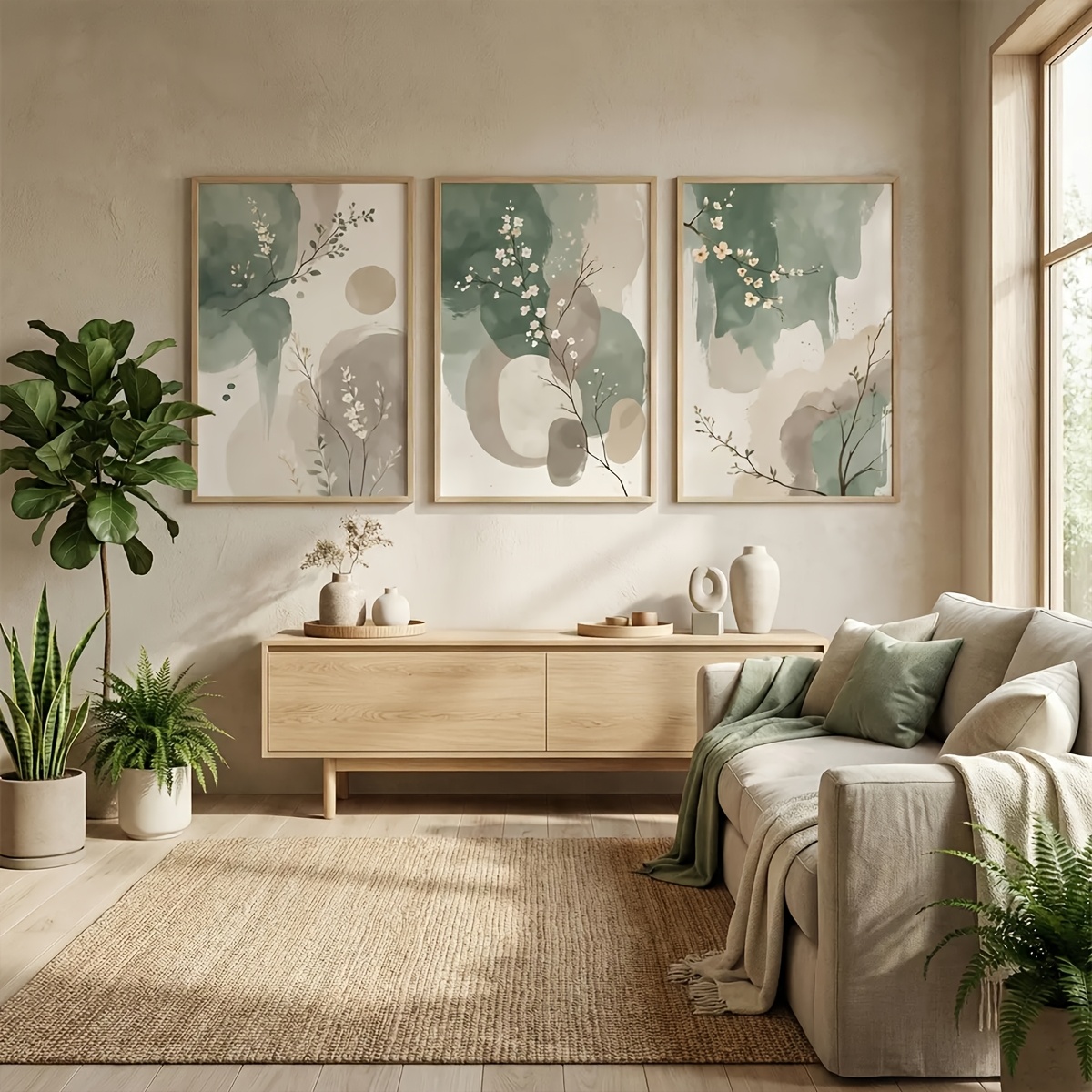3pcs Japanese-Style Plant Canv - Plant Parenting ulasan dan harga
