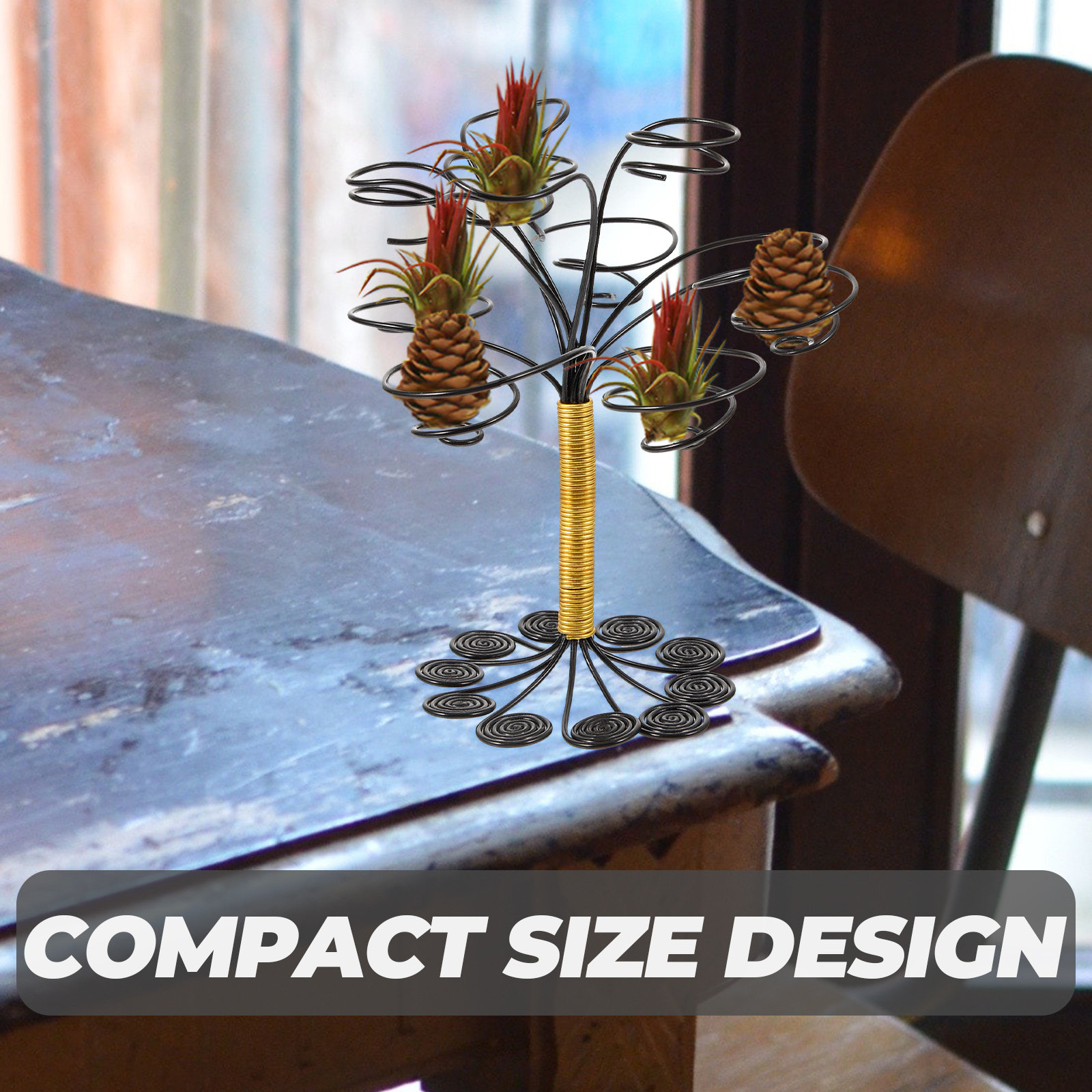 Air Plant Holder Sturdy Iron F - Air Plant Tillandsia ulasan dan harga