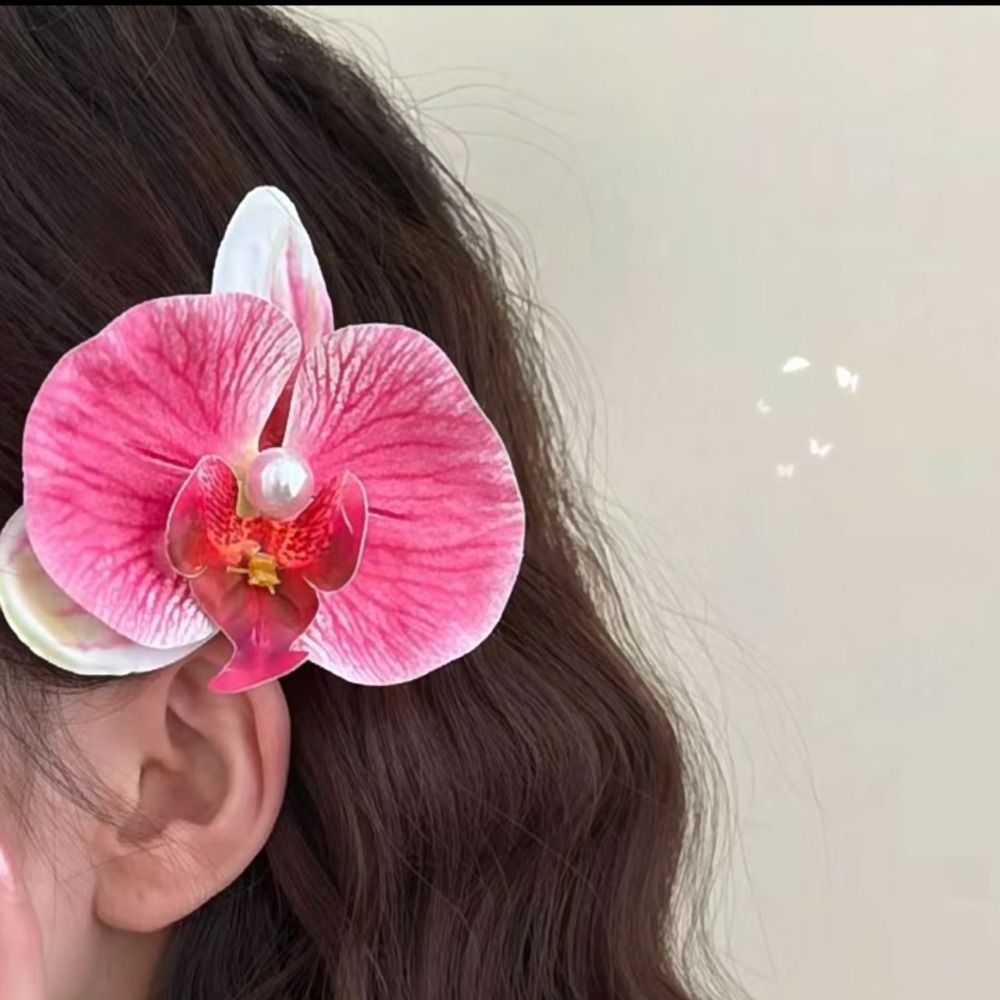 Phalaenopsis Pearl Hair Clip O - Orchid Phalaenopsis ulasan dan harga