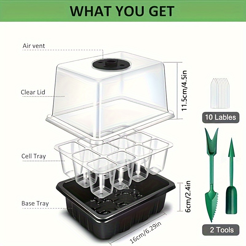 1/2/3-Pack 12/24/36-Cell Seed  - Plant Parenting ulasan dan harga