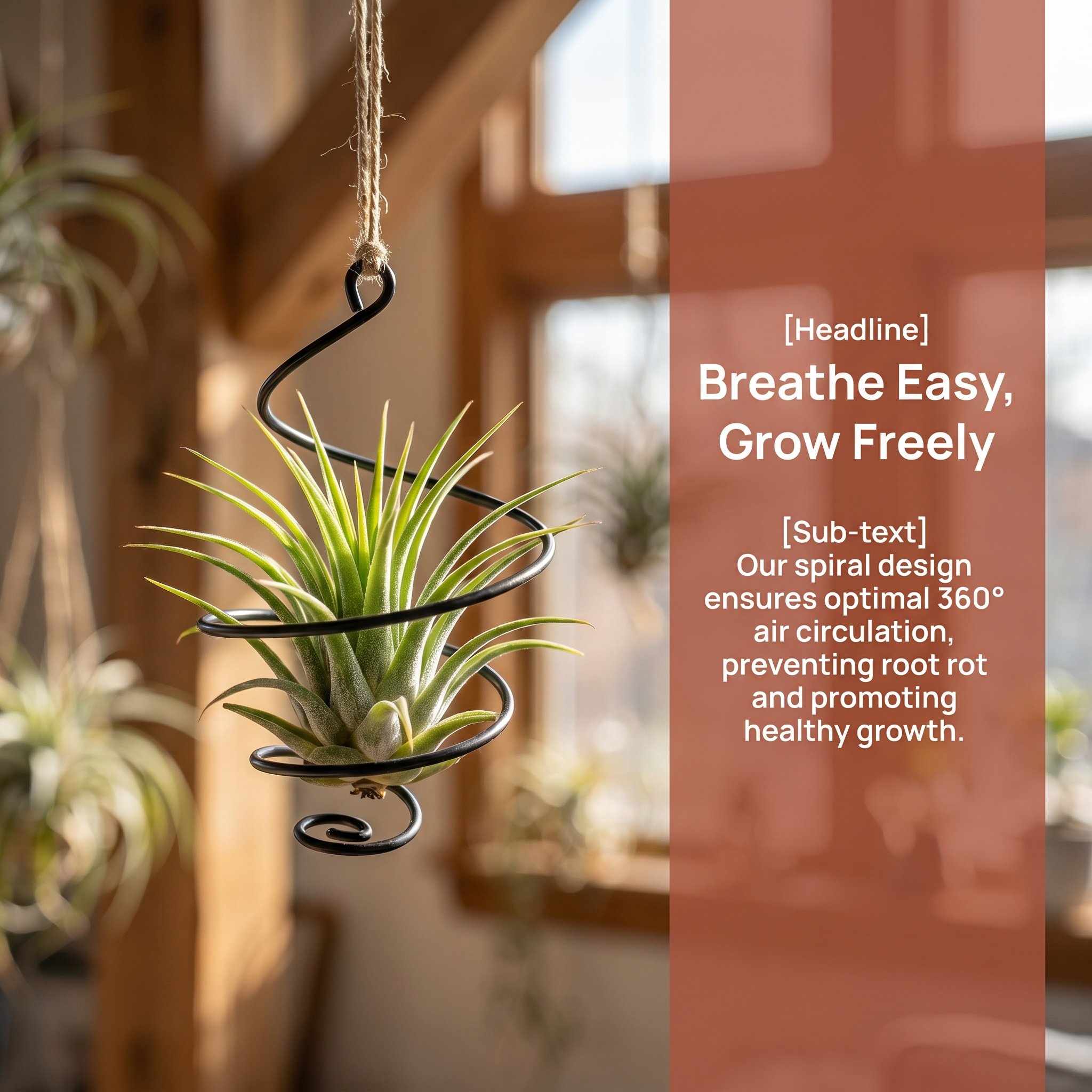 Air Plant Holder Hanging Displ - Air Plant Tillandsia ulasan dan harga