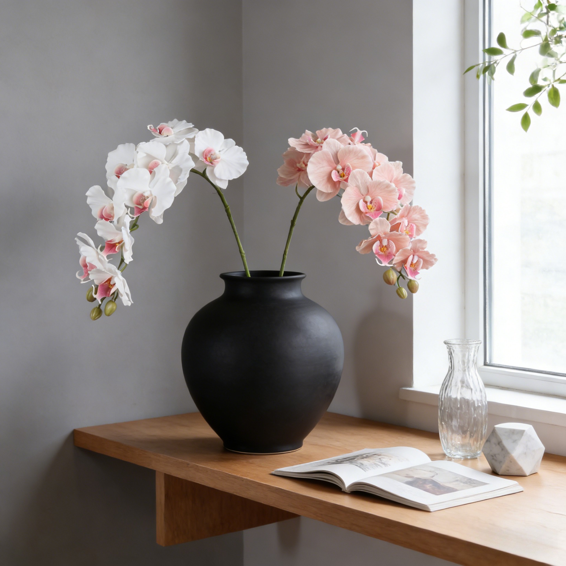 38.6 Inch 9 Heads Korean Style - Orchid Phalaenopsis ulasan dan harga
