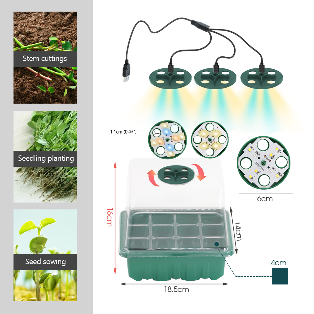 LED Nursery Pots with Grow Lig - Plant Parenting ulasan dan harga