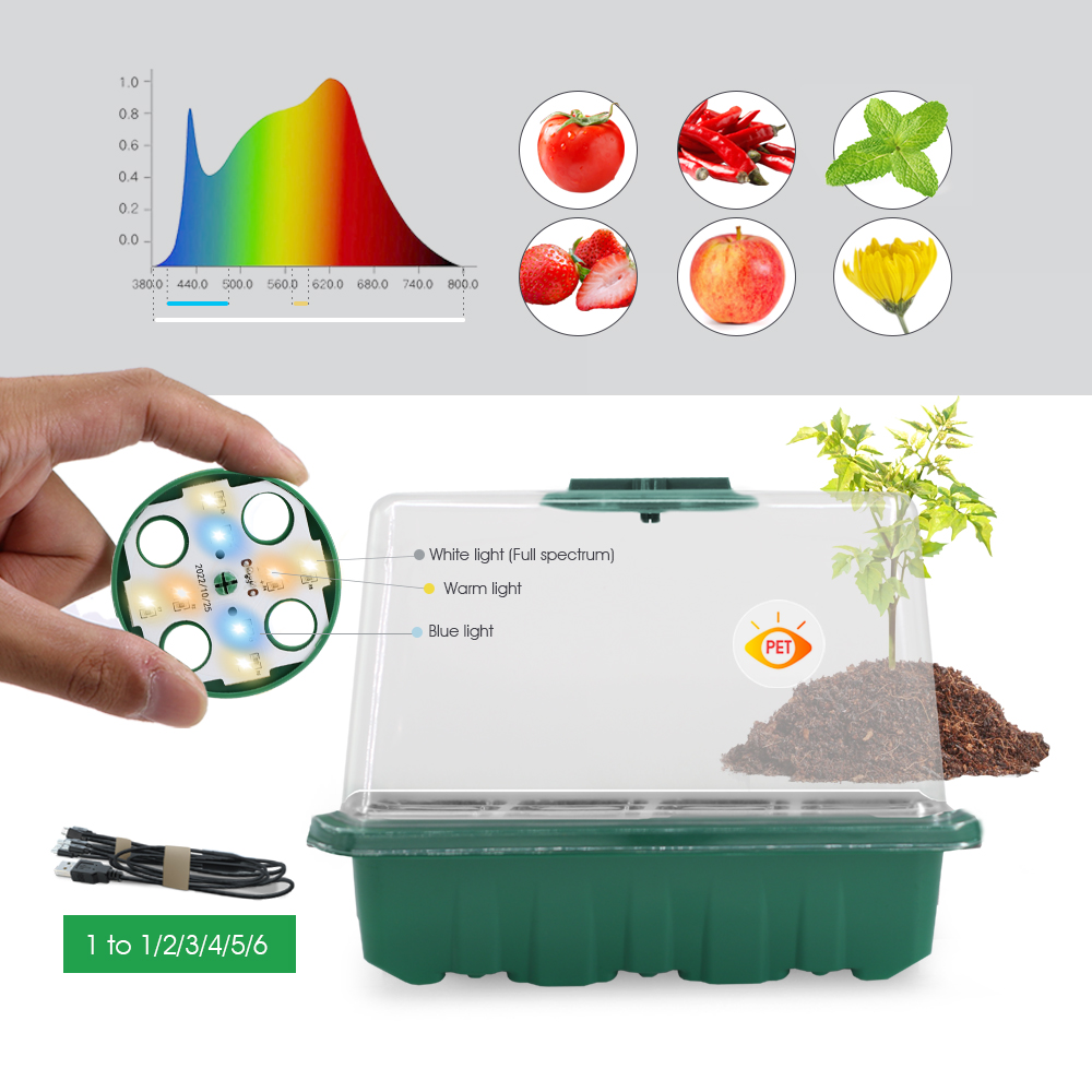 LED Nursery Pots with Grow Lig - Plant Parenting ulasan dan harga