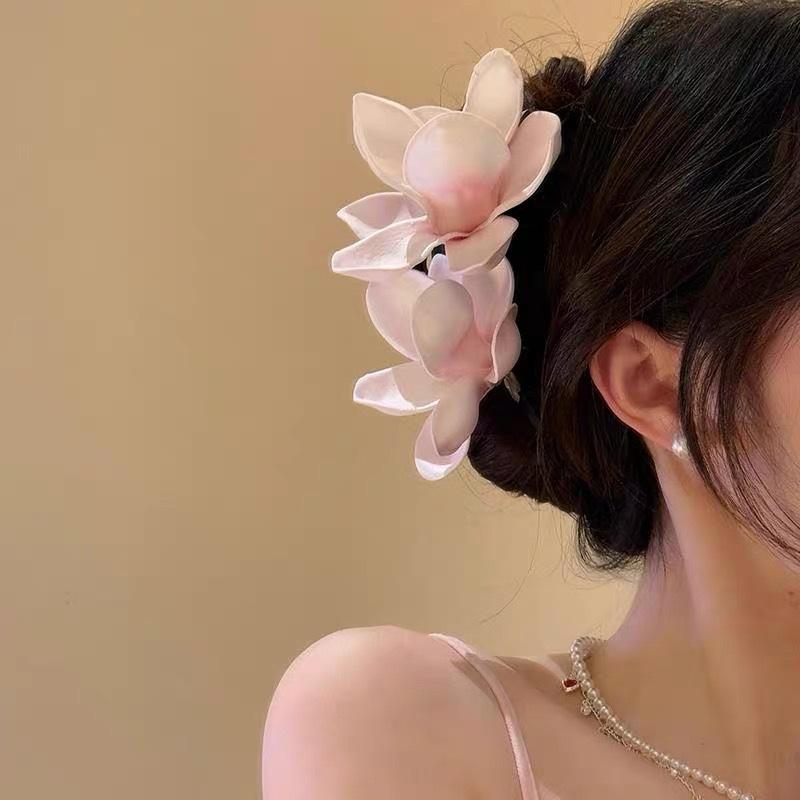 Large Orchid Flower Hair Claw  - Orchid Phalaenopsis ulasan dan harga